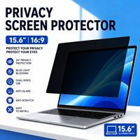 Filtre de confidentialité pour écran d'ordinateur portable 15,6 pouces 16:9, protection anti-espion, anti-lumière bleue, anti-reflet, protection des yeux, OEM d'usine