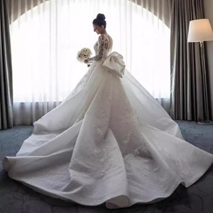 <b>White</b> Mermaid Wedding Dress With Train <b>Lace</b> Sweetheart Neckline Natural Waistline Polyester Fabric For Travel Photography - Product Image 3