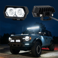 Projecteur de travail IP67 9-30V 3,5 pouces 2 LED Combo Spot/Flood pour 4x4, VTT, SUV, Camion, Remorque