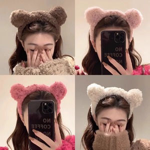 2025 Mùa Thu Và Mùa Đông Cao Cấp Sang Trọng Dễ Thương Gấu Tai Hairband Rửa Mặt Headband Đối Với Phụ Nữ - Product Image 3