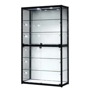 Display Cabinet Boutique Display Cabinet For Shop Cheap Lockable Display Showcase With LED Light