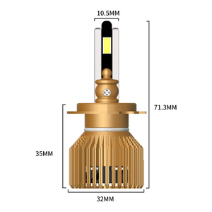 Nouveau phare LED H4 à performance supérieure, 65W, 5800LM, 6500K, blanc, 12V, IP-<span class=keywords><strong>67</strong></span>, étanche, en aluminium aéronautique, 360°, dimmable, universel - Product Image 2