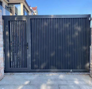 <span class=keywords><strong>Portail</strong></span> <span class=keywords><strong>coulissant</strong></span> en aluminium découpé au <span class=keywords><strong>laser</strong></span>, design personnalisé, style moderne, pour maison de village et usage résidentiel - Product Image 6