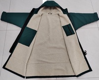 Veste de bain et de surf unisexe en polaire sherpa de haute qualité pour hommes et femmes, manteau oversize imperméable, robe de change