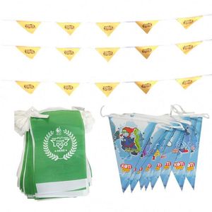 <b>Top</b> Quality Promotional Bunting Flag Digital Printing Pennant <b>String</b> Shape Bunting Flag - Product Image 1