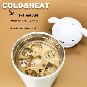 Krijt Shin-Chan Grote Capaciteit 304 Roestvrij Staal Geïsoleerd Water Hoge Verschijning Ijs Cup Voor Meisjes/Kinderen Reizen Gift Cup - Product Image 3