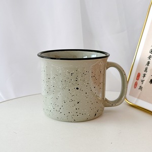 Tazas de Cerámica Esmaltada de Imitación Vintage, Hechas a Mano, con Asa, para Fiestas, Tazas de Café - Product Image 4