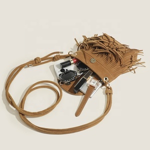 Direct Factory Custom Small Tassel PU Leather Mini <strong>Phone</strong> <strong>Bag</strong> Wallet Shoulder <strong>Cell</strong> <strong>Phone</strong> Purse Crossbody <strong>Bag</strong> for Women - Product Image 2