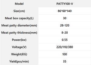 Máquina Formadora de Hamburguesas en Oferta, con Grosor <span class=keywords><strong>y</strong></span> Diámetro Ajustables para Procesamiento de Alimentos - Product Image 5