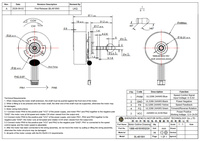 Moteur CC sans balais à rotor externe BL4818W 48 mm à faible bruit avec signal FG, contrôle de vitesse en boucle fermée, montage sur bride, pour maison intelligente