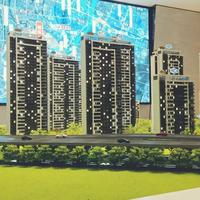 Maqueta Arquitectónica a Escala 1:100, Modelo 3D para Proyectos de Construcción de Edificios, Materiales Personalizados, Iluminación LED