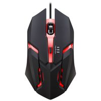 Souris de jeu filaire USB pour ordinateur portable, souris de jeu RGB, souris ergonomique optique pour joueurs, souris d'ordinateur