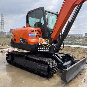 Excavadora de cadenas mini Doosan DX60 usada de 6 toneladas, año 2022, con motor, caja de cambios y bomba, componentes originales de Corea. - Product Image 4