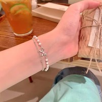 Pulsera para mujer Brazalete de gama alta Estilo Ins Encanto de moda Venta al por mayor Pareja Pulseras Joyería Venta al por mayor Moda Encanto fino