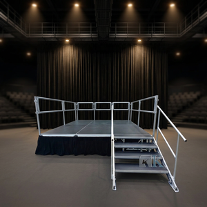Portable Stage <b>Platform</b> 4ftx8ft Stable Quick Install Aluminum Alloy Stage - Product Image 2