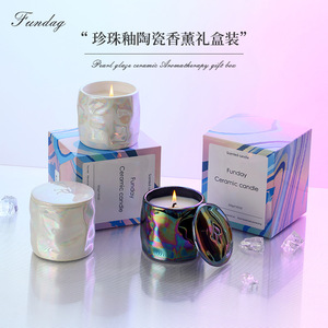 Pearl Glaze Ceramic Scented <b>Candle</b> 225g Floral Plant Fragrance Birthday <b>Gift</b> Luxury Decorative <b>Candle</b> - Product Image 4