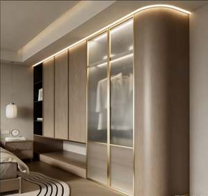 Custom Walk in <b>Wardrobe</b> <b>Set</b> Solid Wood With Hanging Areas <b>Drawer</b> Storage Shoe Cabinets <b>and</b> Tie Organizers for Luxury Bedroom - Product Image 4