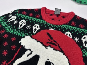 Tùy Chỉnh Mô Hình Jacquard Giáng Sinh Dệt Kim Jumper Unisex Xấu Xí Giáng Sinh Áo Len Miễn Phí Kích Thước Cardigan Cho Mùa Đông - Product Image 3