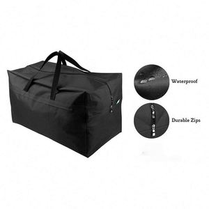 600D Oxford Cloth Storage <b>Bag</b> Large Capacity Waterproof Foldable Travel Duffle <b>Moving</b> Tote for Quilt Clothes Luggage Suitcase - Product Image 2