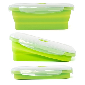 Contenitore di Preparazione per La Cucina O Bambini Scatole di Pranzo Del Silicone di Conservazione Degli Alimenti Contenitori - Product Image 2