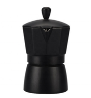 Machine à café en aluminium Moka, 1/2/3/4/6/9/12 tasses, vente en gros, fournitures d'usine, style Oem, noir/rouge