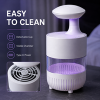 Nouvelle Lampe Anti-Moustiques ZhonNa, Piège à Lumière UV, Aspiration Silencieuse, Attrape-Insectes, Type-C, Accessoire Portable pour Usage Industriel et de Laboratoire