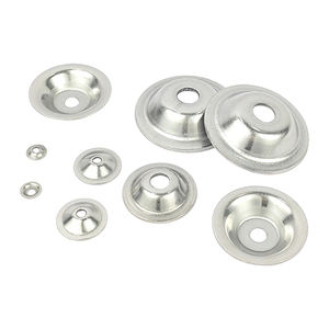 304 acier inoxydable bol tasse <span class=keywords><strong>rondelle</strong></span> décorative trompette entretoise <span class=keywords><strong>rondelle</strong></span> Concave pour vis pieds tampon Base montage meubles Support - Product Image 3