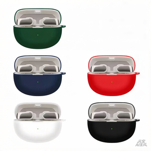 Étui pour <span class=keywords><strong>écouteur</strong></span>s en silicone <span class=keywords><strong>sport</strong></span> avec porte-clés - Protection anti-perte et antichoc/anti-chute - Product Image 4