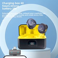 Microphone Lavalier Omnidirectionnel Sans Fil Q9 avec Fixation Magnétique, Écran Numérique et Boîtier de Charge pour Capture Audio et Réduction du Bruit