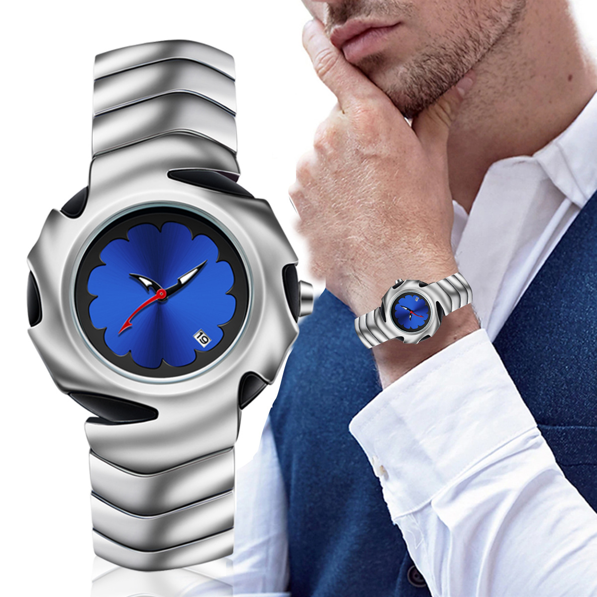 PINTIME Y2K Creative Retro Style Luxury Men's Watch Fashion