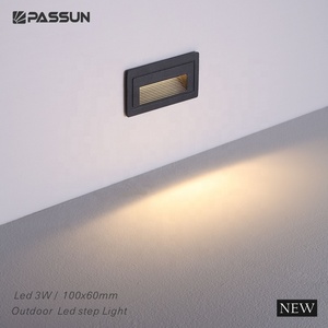 Aluminio IP65 impermeable cuadrado LED exterior empotrado pared luz LED escalera paso Luz - Product Image 5