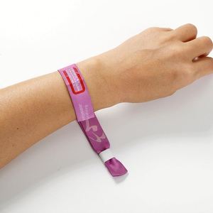 Bracelets en polyester à transfert thermique pour événements, bracelets jetables avec motifs personnalisés pour l'admission - Product Image 4