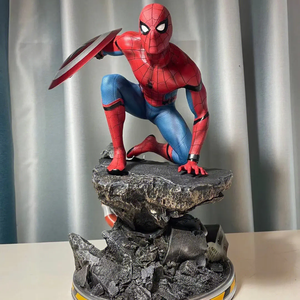 Sculpture spiderman grandeur nature en fibre de verre pour le cinéma de décoration de maison de supermarché - Product Image 3