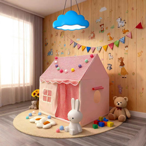 เต็นท์เด็กพับได้ 120x100x125 ซม. ผ้าโพลีเอสเตอร์อ๊อกซ์ฟอร์ด ของเล่นในร่มสำหรับเด็กหญิงและเด็กชาย อายุ 2-4 ปี - Product Image 1