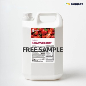 Strawberry <b>Fruit</b> Syrup 5kg <b>Bottle</b> Halal HACCP Vegetarian for Bubble Tea Milk Tea Shop Private Label - Product Image 2