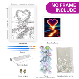 Kit di numeri di pittura acrilica <span class=keywords><strong>fai</strong></span>-<span class=keywords><strong>da</strong></span>-<span class=keywords><strong>te</strong></span> 40x50cm di <span class=keywords><strong>arte</strong></span> della parete <span class=keywords><strong>del</strong></span> paesaggio <span class=keywords><strong>del</strong></span> cuore artigianato decorazioni per la casa coreana dei cartoni animati - Product Image 2