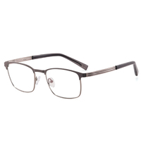2024 MS 91368 Nuevo diseño de moda para hombres Marco de anteojos de metal cuadrado clásico Gafas ópticas anti-luz azul