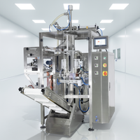Volledig automatische zuigerpomp vloeistofdoseer- en verpakkingsmachine voor water, tomatensaus, sojasaus, vruchtensap en zakjes.