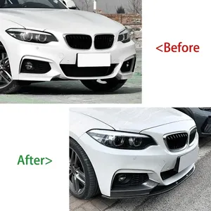 Car Front Bumper <b>Lip</b> Spoiler Diffuser For 2 Series F22 F23 M-Sport 2015 2016 2017 2018 2019 Auto Accessories Tuning - Product Image 4