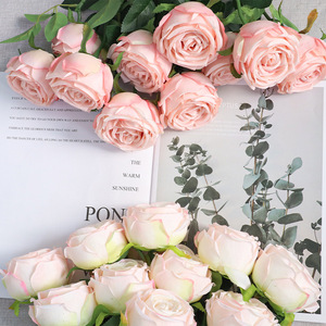 51cm Single Stem Princess Artificial Roses, Lifelike Faux <b>Flowers</b> for Living Room Floral <b>Display</b> & Styling - Product Image 2