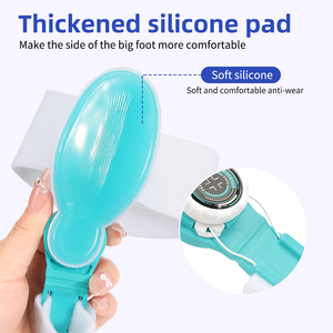 YNBG JZ40 Correcteur d'<span class=keywords><strong>hallux</strong></span> <span class=keywords><strong>valgus</strong></span> en ABS <span class=keywords><strong>pour</strong></span> hommes et femmes, avec bouton réglable, séparateur d'orteils, attelle, logo personnalisé, décompression du gros orteil - Product Image 5