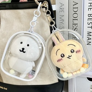 Bolsa de Almacenamiento y Exhibición de PVC Transparente para Muñecas de Algodón de 10 cm, con Diseño de Oso Enano Autodepreciativo, a Prueba de Polvo - Product Image 2