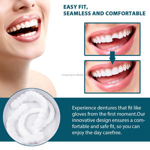 Ventes chaudes Nouveaux appareils dentaires faciles à poser pour les dents supérieures et inférieures en résine Ajustables à clipser sur les dents Fausses dents - Product Image 4