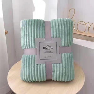 Chứng Nhận OEKO-TEX Bán Buôn 100% Polyester Lông Cừu Chăn Có Thể Đảo Ngược Sọc Chunky Sang Trọng Flannel Chăn Lông Cừu Ném - Product Image 6