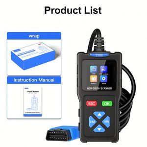 Factory Wholesale T100 OBD2 <b>Car</b> Diagnostic Tool Full Function Code Reader with DTC & Live Data 1 Year Warranty - Product Image 6