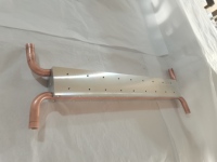 Échangeur de chaleur à plaque froide en aluminium, tube en cuivre, vente directe d'usine CNC, radiateur refroidi à l'eau