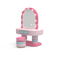Table de toilette double face Princesse, équipement de jeu d'intérieur interactif pour filles