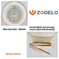 Sac d'ostomie Zodelo en gros, consommables médicaux, CE Classe I, poche de colostomie opaque monobloc réutilisable avec filtre à charbon pour usage domestique