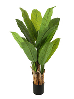 Bananes artificielles de grande taille de 180 cm, arbre artificiel avec pot pour la décoration intérieure et extérieure