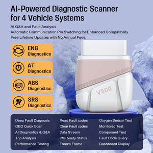 เครื่องสแกนรถยนต์ OBD <span class=keywords><strong>2</strong></span> OBD2 V800 Ai วิเคราะห์เครื่องยนต์ ABS <span class=keywords><strong>แบบ</strong></span>เต็ม - Product Image 2